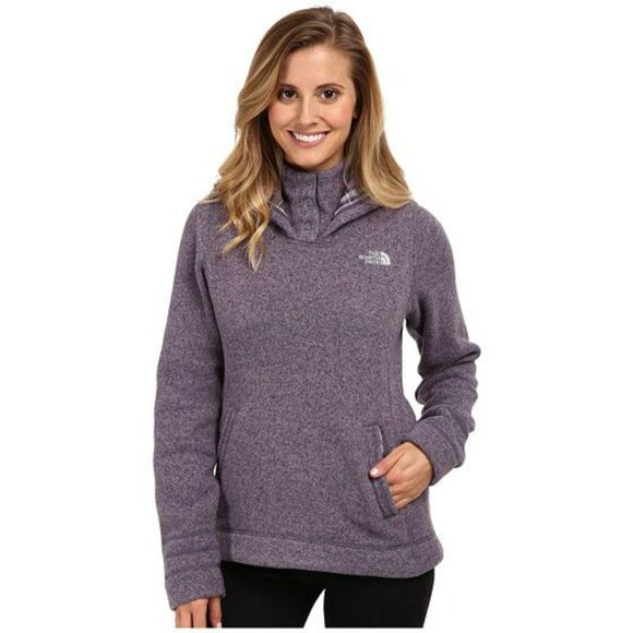 The North Face Women's S Crescent Sunset Hoodie Rambutan Pink Heather Pullover - Picture 1 of 16